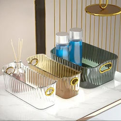 Multifunctional Storage Bin Pet Container Desktop Storage Basket for Kitchen Organization Refrigerator Cosmetics Cabinet Home