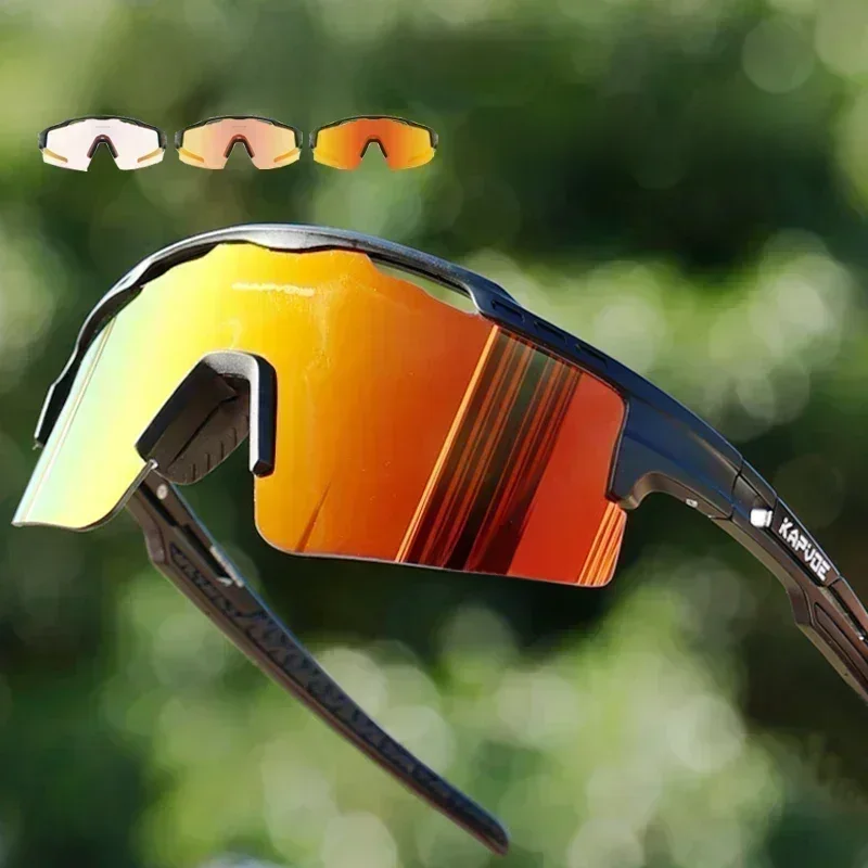 AliExpress kapvoe KAPVOE Red Photochromic Cycling Sunglasses Outdoor Sports Glasses for Men Bicycle Eyewear MTB UV400