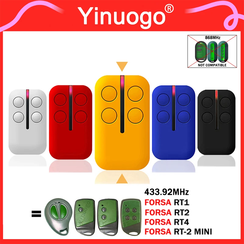 Cómo programar un mandos para puerta de garaje FORSA RT1, RT2 y RT4 en 433.92 MHz sin complicaciones