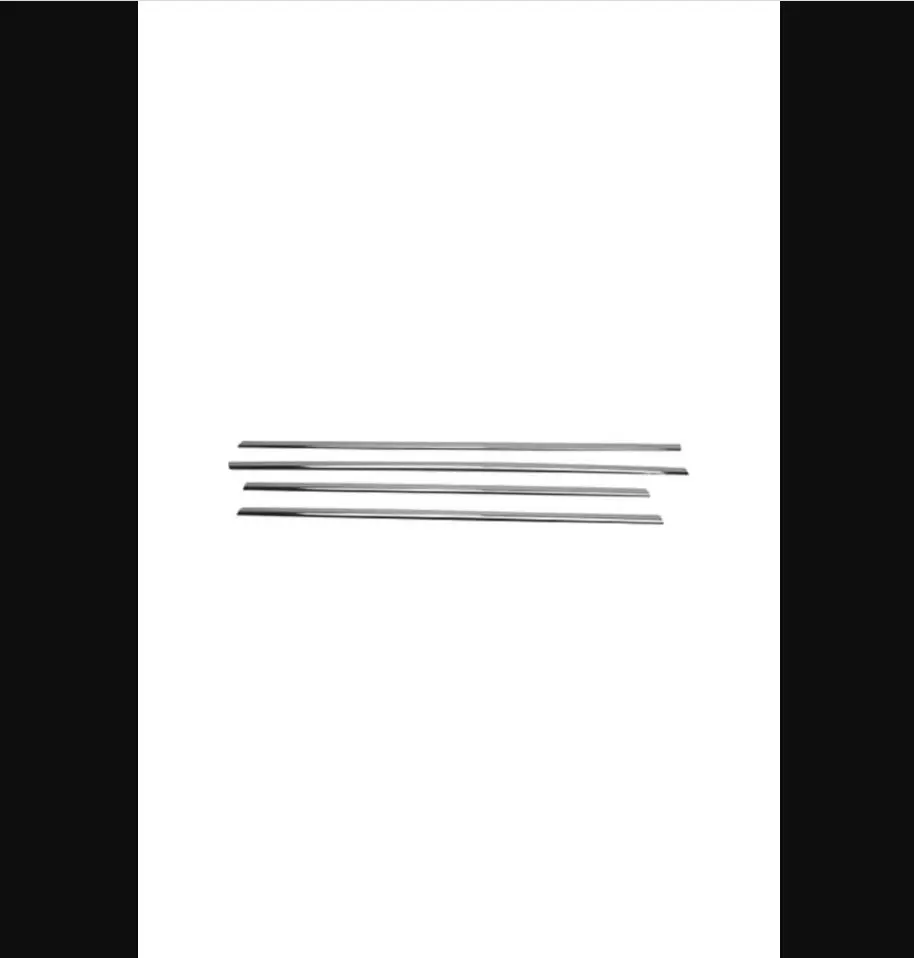 For Renault 19 Europa Chrome Window Trim 1995-2001 Stainless Steel 4 Pieces - Chromium Styling Sporty Racer Shinny Car Auto
