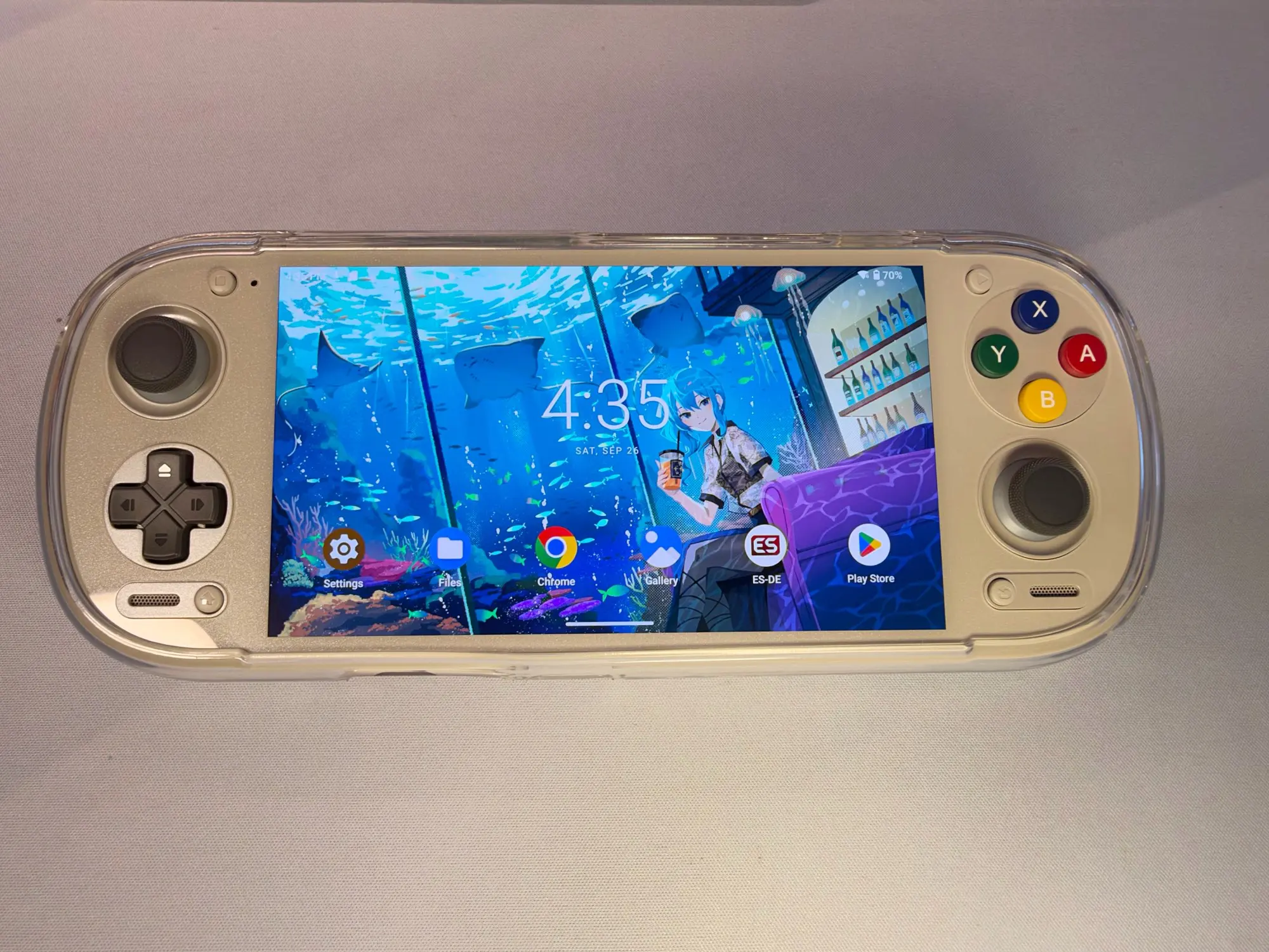 Customer photo for Pocket Cinema AMOLED Gaming Handheld – Retroid Pocket 6 — Gearfinch