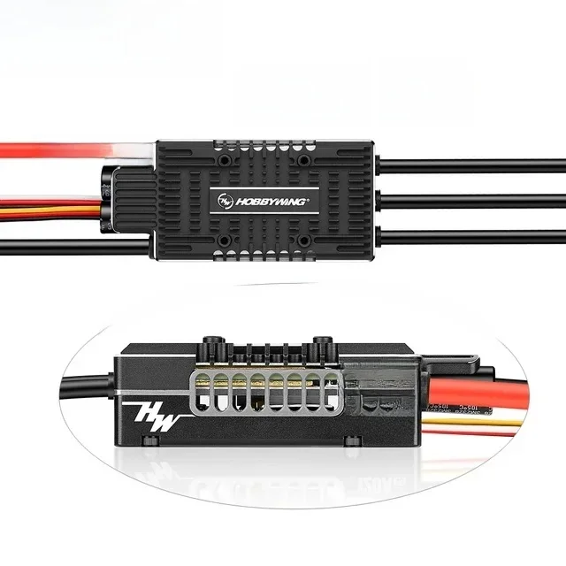 Hobbywing Platinum V5 80A 120A 150A V5 3-8S ESC sans balais contrôle de vitesse électrique sortie BEC commutable pour avion hélicoptère