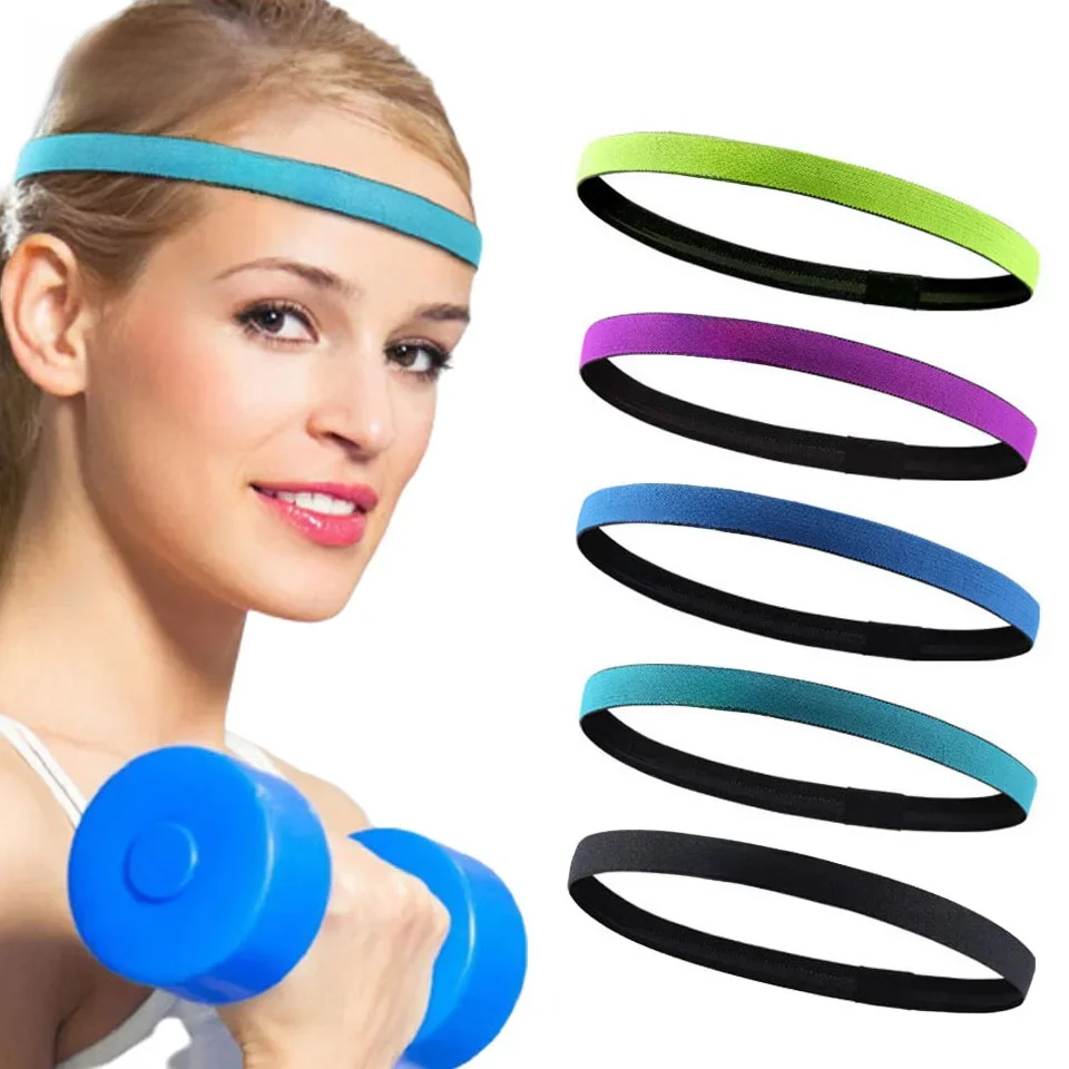 AliExpress Aolikes AOLIKES Silicone Sports Headband Sweatband Hair Band For Running Cycling Yoga Jogging Basketball Fitness Gym Free Size
