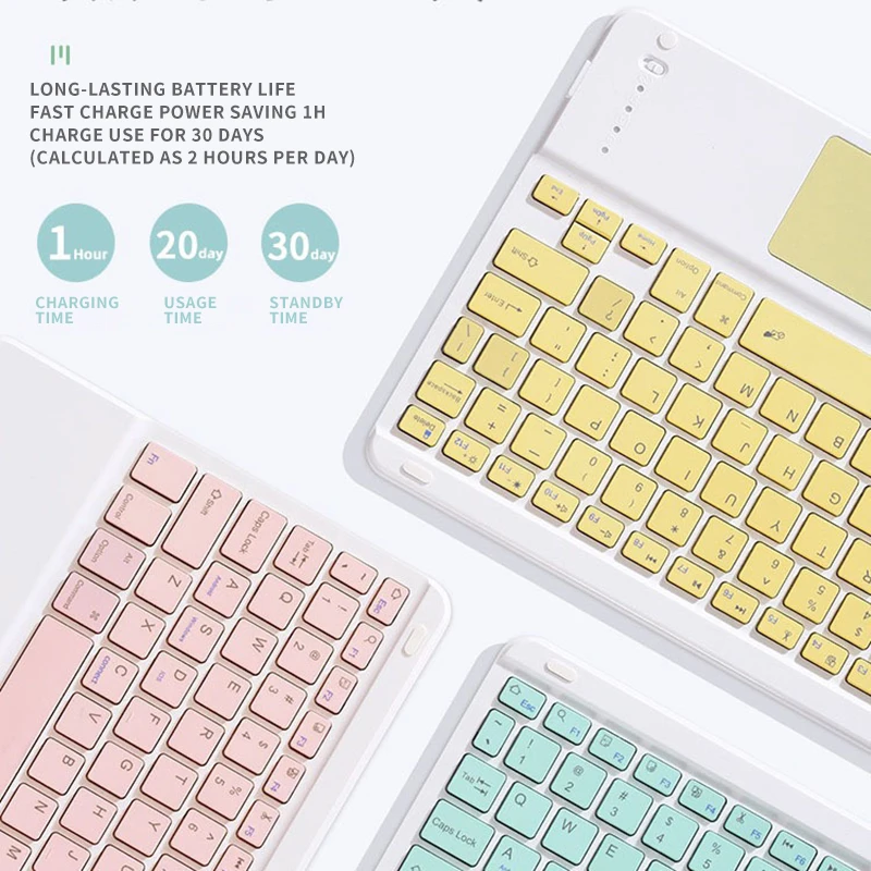 Keyboard and Mouse For iPad Samsung Xiaomi Huawei iOS Android Windows Phone PC Teclado Wireless Bluetooth Keyboard With Touchpad