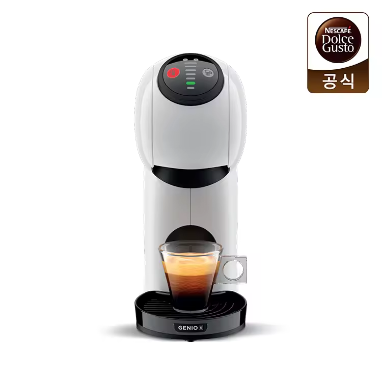 돌체구스토 캡슐 커피머신 지니오S 베이직 + 스타벅스 글라스머그370ML 2개