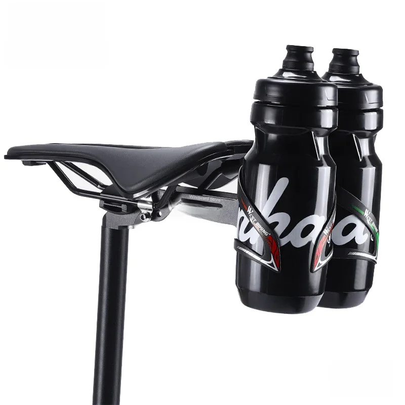 AliExpress West Biking WEST BIKING Double Cup Bicycle Water Bottle Cage Saddle Extension Holder Cycling Kettle Brackets MTB Road Bike Accessories Parts