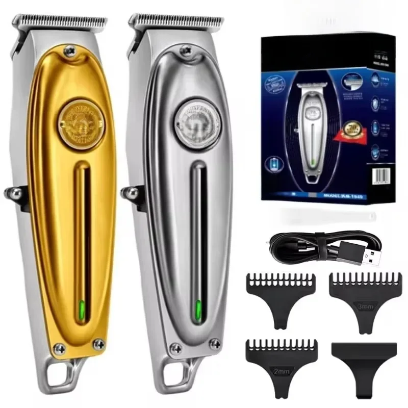 Kemei KM-1949 Pro elektrische kapper volledig metalen professionele tondeuse voor mannen baard tondeuse afwerking haar snijmachine - afbeelding 2