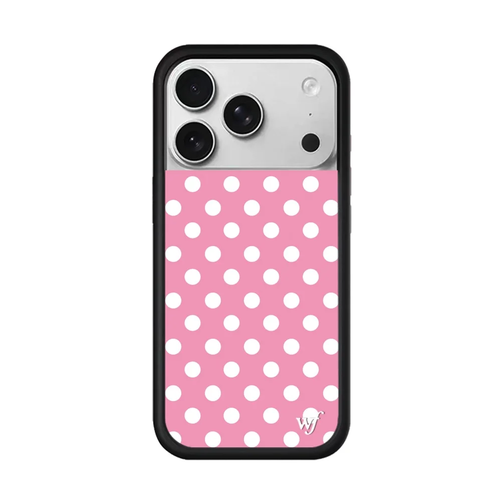 New Wildflower INS Cherry Polka Dot Phone Case for iPhone 17 16 15 14 13 12 Pro Max Plus 16 15 pro 3D WF Cute Protective cover