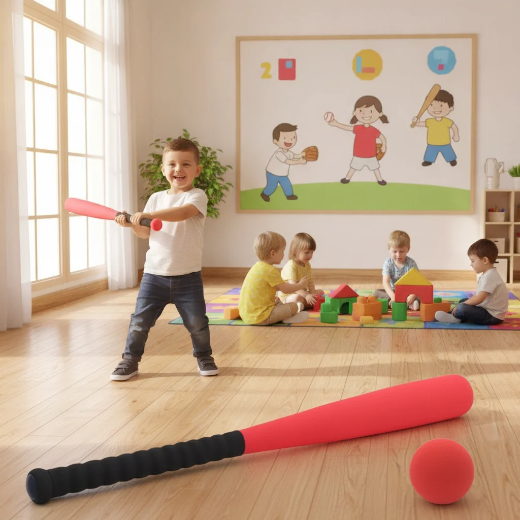 Kids Foam Baseball Bat and Bal - Kids Indoor Outdoor Games recension och pris