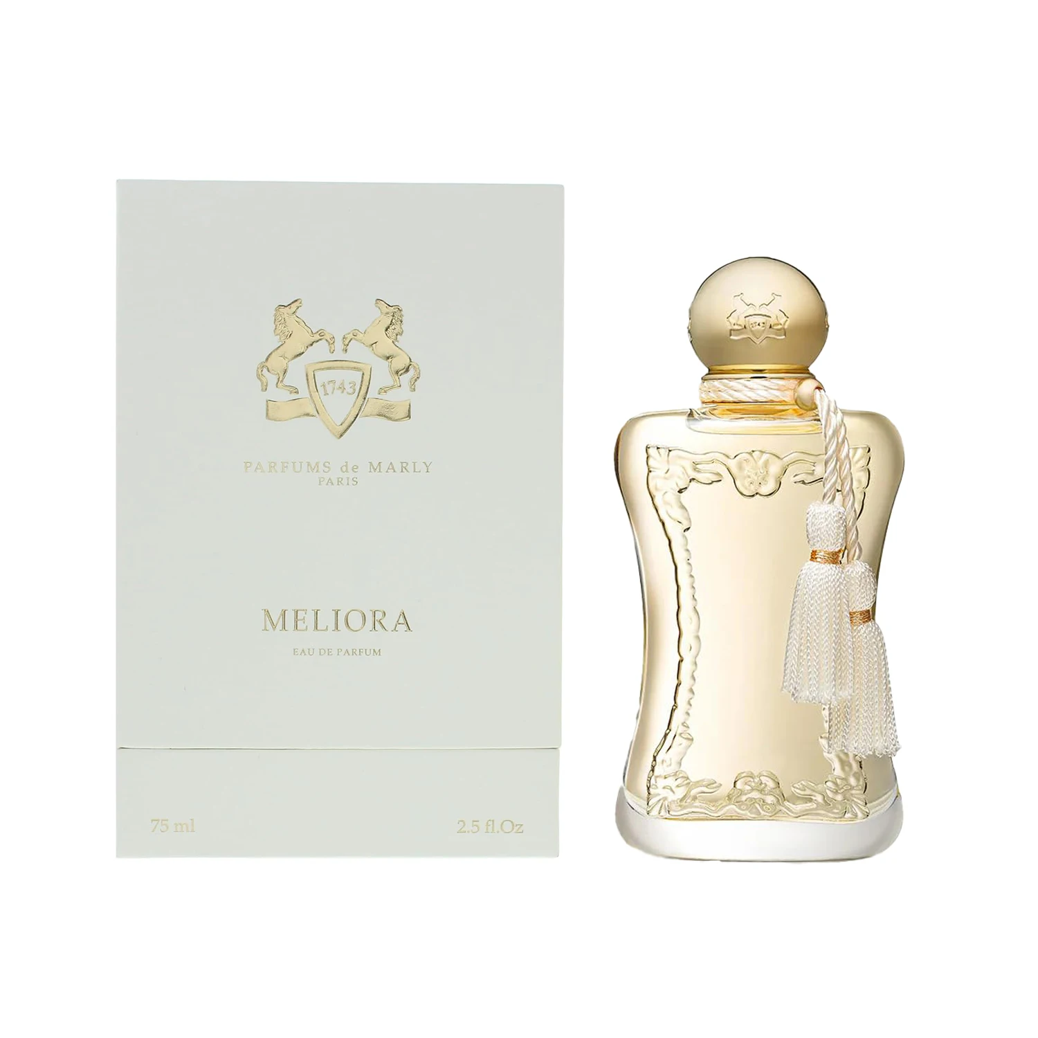 Parfums De Marly Meliora Eau De Parfum Spray – Elegant Floral Fruity & Woody Musk Scent, Black Currant, Rose, Vanilla & Sandalwood, Long-Lasting Luxury Fragrance, Perfect Gift, 2.5 Fl oz / 75 ml