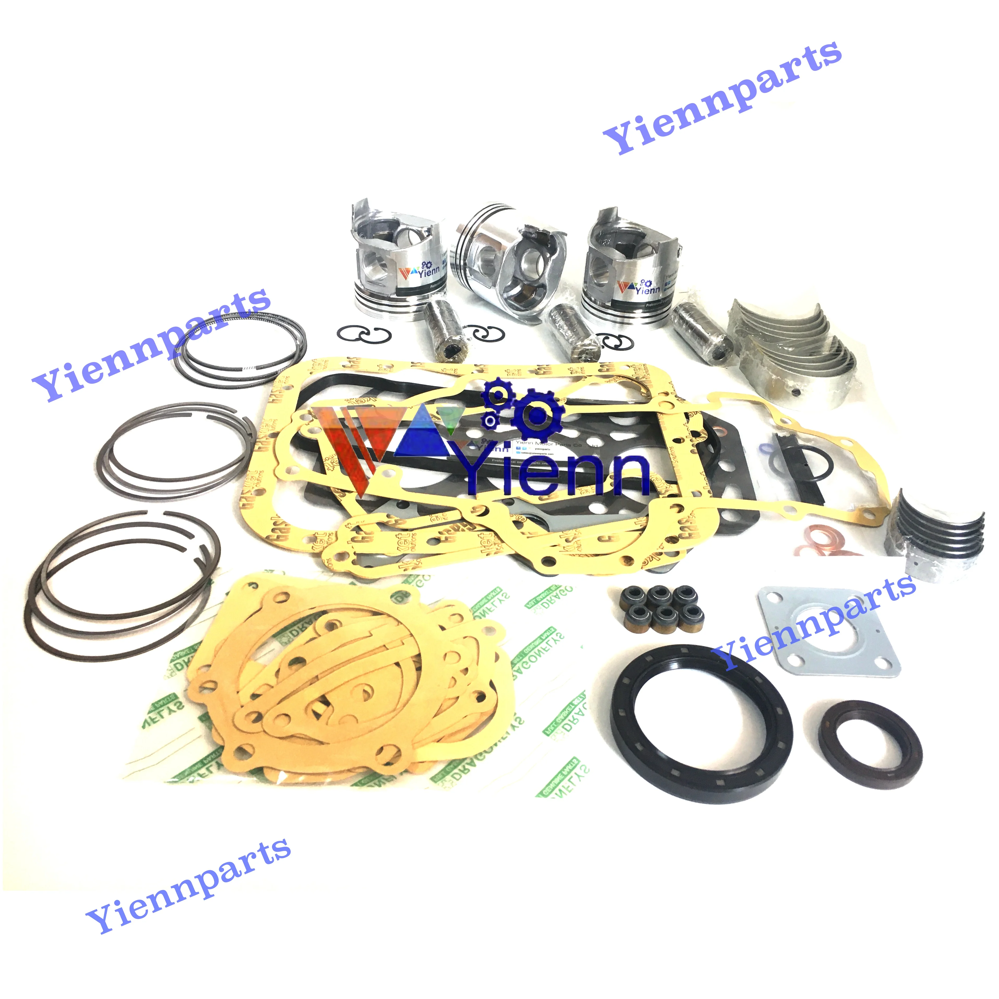 D1102 D1102-A D1102-B Engine Overhaul Rebuild Kit For Kubota Diesel Engine Repair Parts Tractor L1802 L2050DT L2350