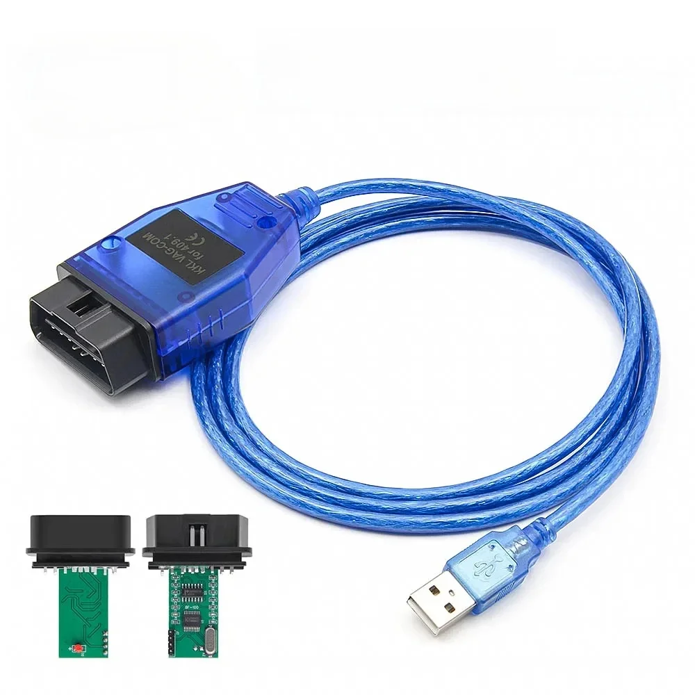 VAG KKL 409.1 avec CH340T OBD 2 OBD2 Diagnostic de voiture câble d'interface vag com 409 1 pour VW/Audi/Skoda/outil de Scanner automatique de siège
