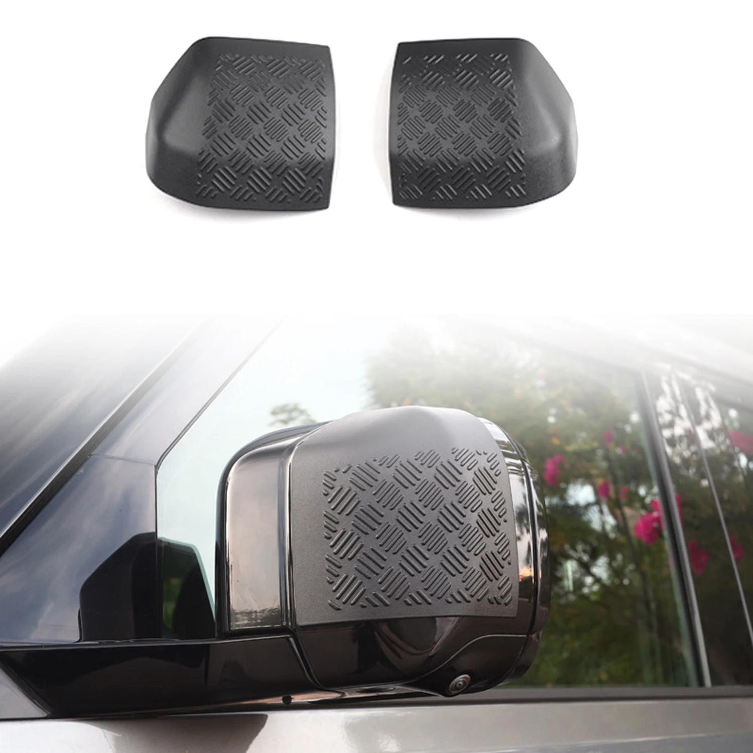 

for Land Rover Defender 2020-2024 ABS Black Car Rearview Mirror Protective Cover Scratch Resistant Decoration Trim 2PCS