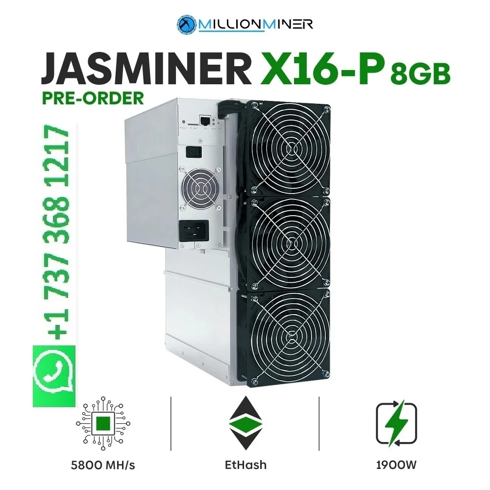 DISCOUNT OFFER!!! BUY 20 GET 12 FREE SEALED IN BOX NEW JASMINER X16-P - 5800 MH/s