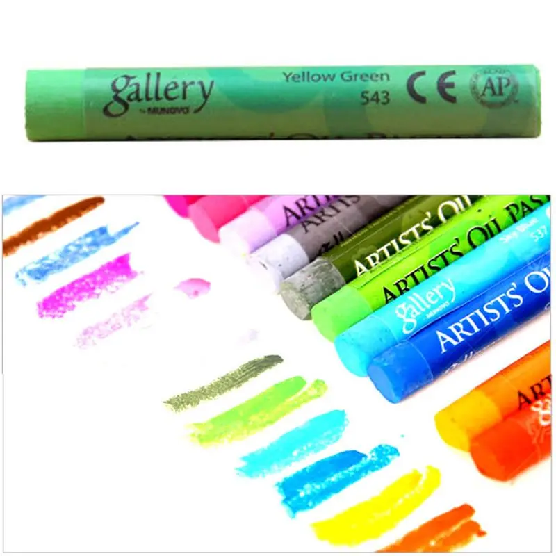 48 Vibrant Colors Child Oil Pastels Graffiti Soft Crayons for Classroom Rewards
