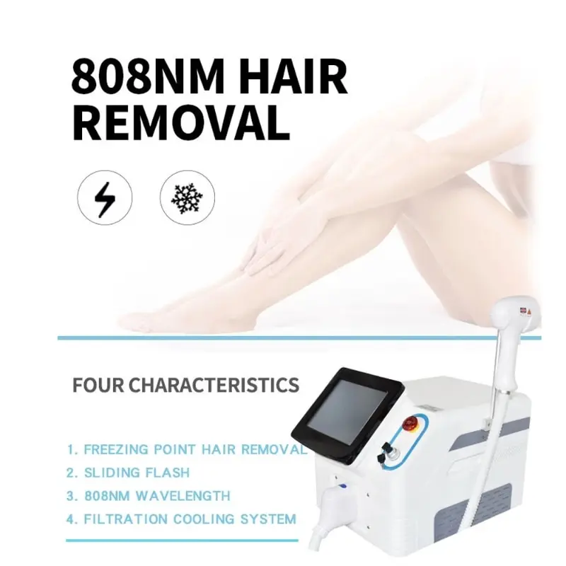 

Free Shipping Newest Portable 808nm 1200W Diode Laser Machine For Hair Removal Skin Rejuvenation Chassis Hair Removal Machine