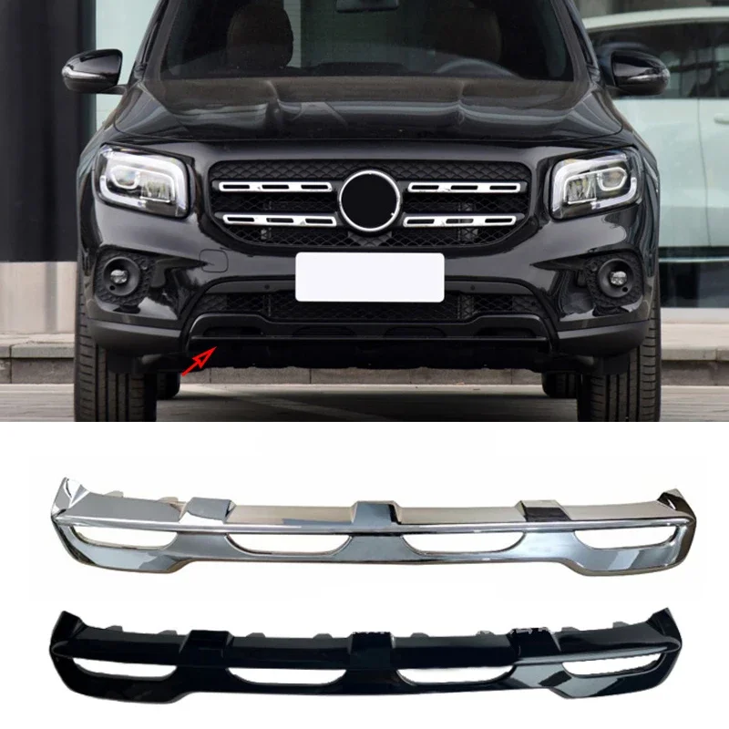 A 2478855801   Voorbumper Lip Spoiler Diffuser Chrome Trim Chroom Styling Voor Mercedes Benz GLB X247 W247 250 4 MATIC Editie - afbeelding 2