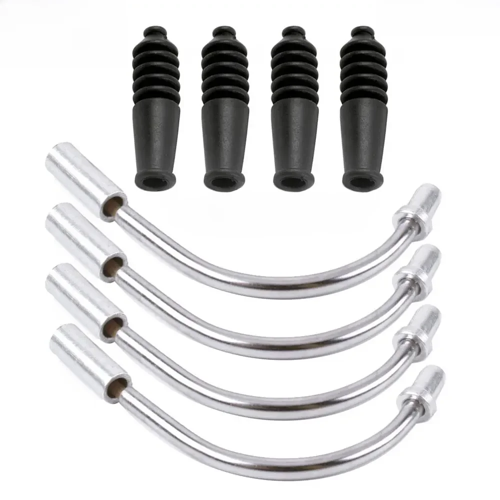 AliExpress 2pcs/2sets MTB Mountain Bike V Brake Noodles Cable Guide Bend Tube Pipe Sleeves Protector Hose Brake