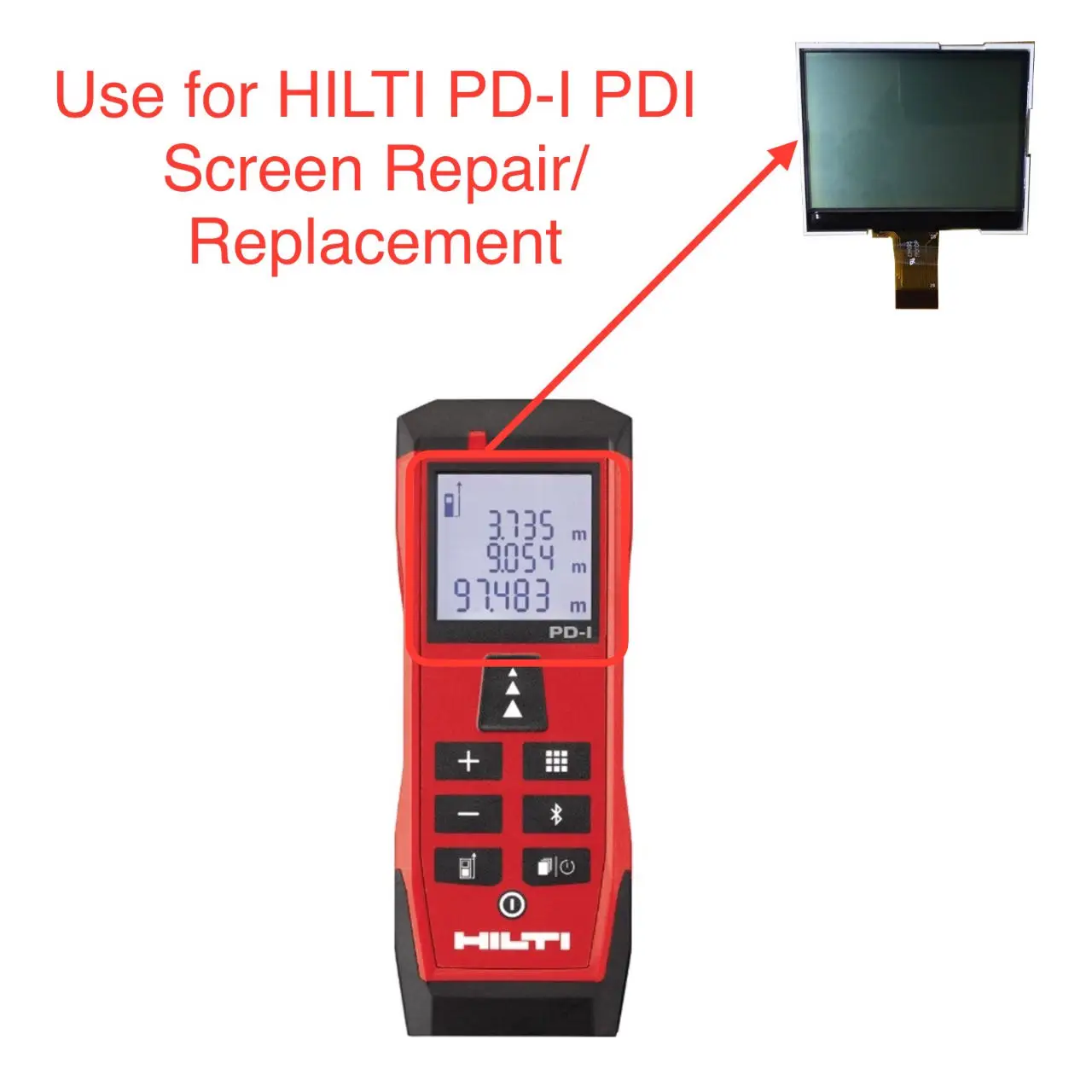 New HILTI PDI PD-I Laser Range Finder Screen OLED Lcd Display Repair/Replacement