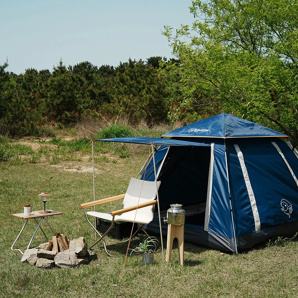 Beluga Bay Staff touch tent front opening shade square tent