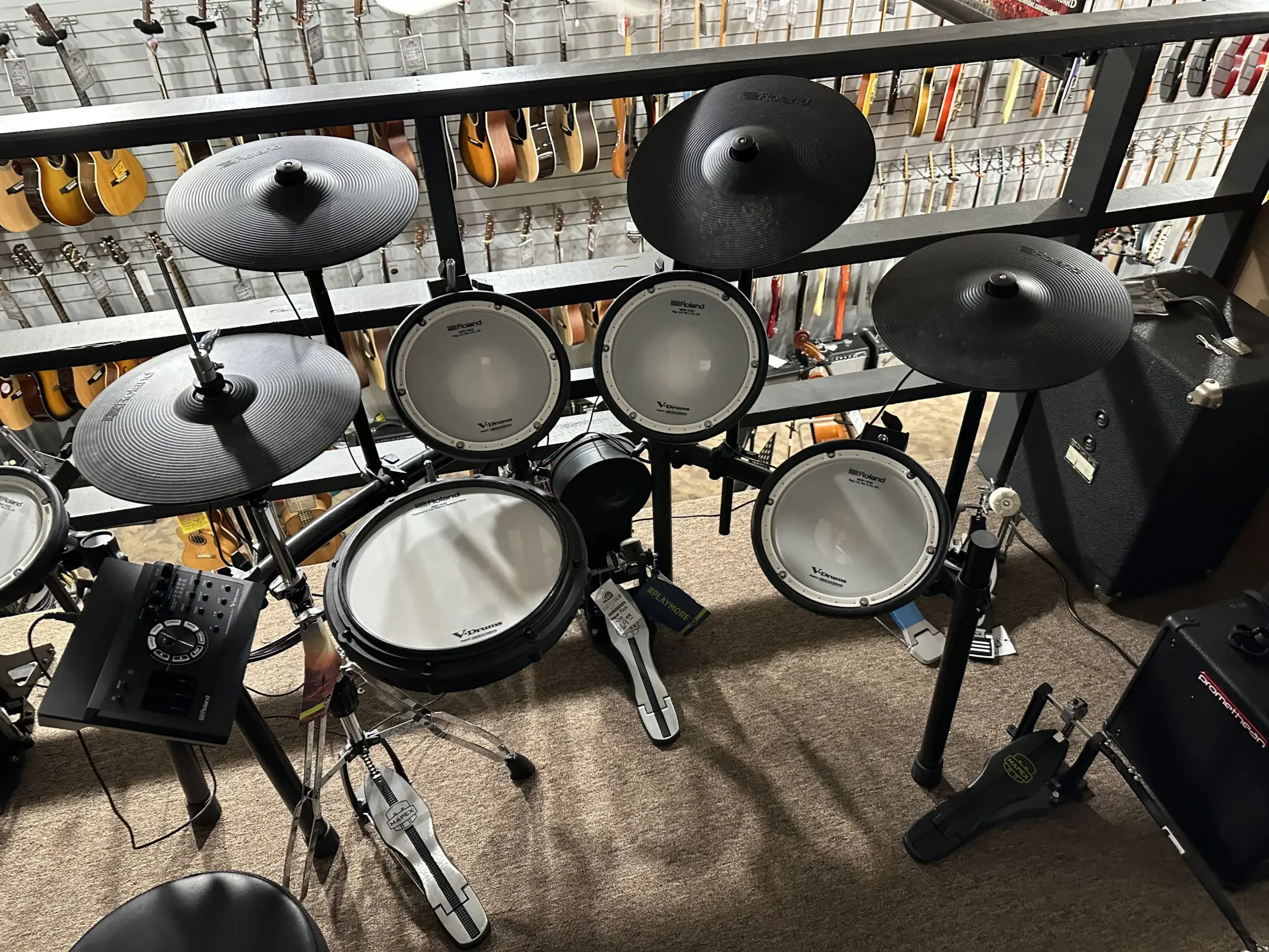 AAA... مبيعات عالية الجودة على مجموعة الطبول الإلكترونية الجديدة Roland TD-17KVX V-Drums - مع حزمة أساسيات الطبل للبيع