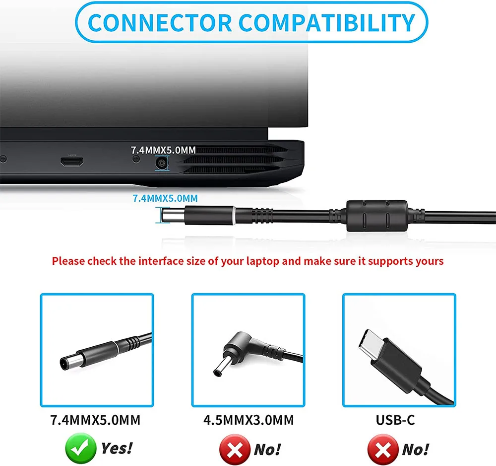 Imagem -03 - Laptop Carregador Apto para Dell Alenware M17 M15 r1 r2 r3 Precisão 7720 7710 7730 M6600 M6400 M6500 M6700 ac Power Adapter 240w