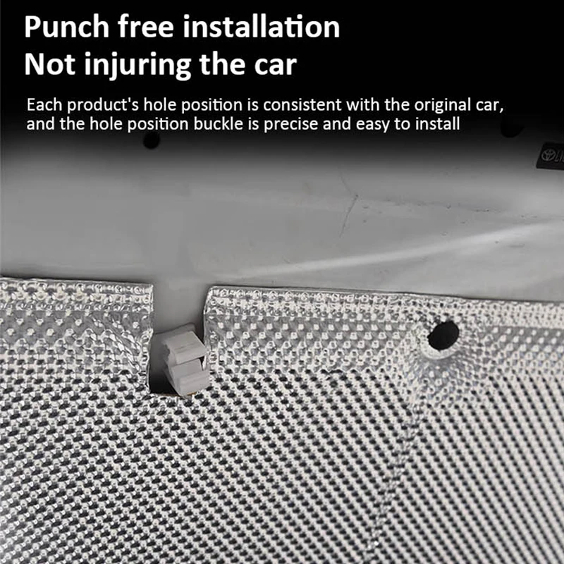 For Mercedes-Benz GLA X156 GLA220 200 180 2013~2019 Front Hood Engine Pad Cotton Mat Insulation Soundproof Fireproof Accessories