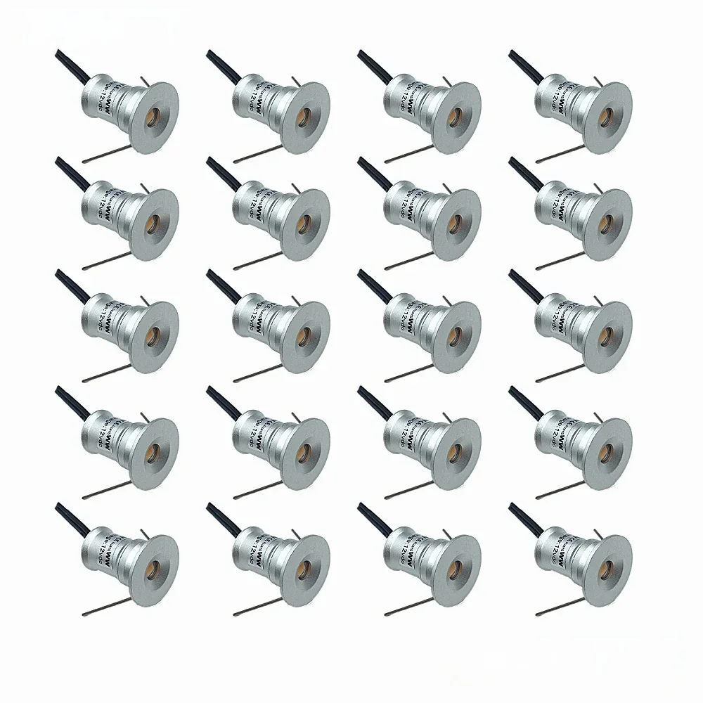 Mini lampe LED encastrable dans le sol, imperméable conforme à la norme IP67, éclairage d'extérieur, luminaire de paysage, idéal pour un jardin ou une cour, 1W, 12V