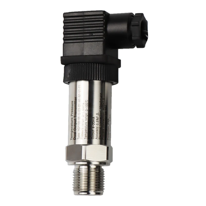 HGP-700 Combined 2 In 1 Pt100 Pressure Temperature Sensor For Diesel Oil Dual RS485 Output DC 24V Range 0-100 Mpa 0-100 Deg.C