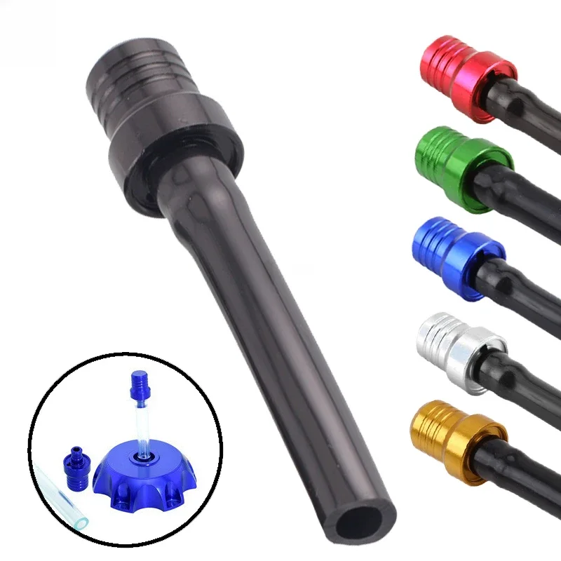 Bouchon de carburant pour moto, vannes unidirectionnelles, tuyaux de reniflard pour Motocross Quad Dirt Pit Bike, tuyau de reniflard pour réservoir de carburant