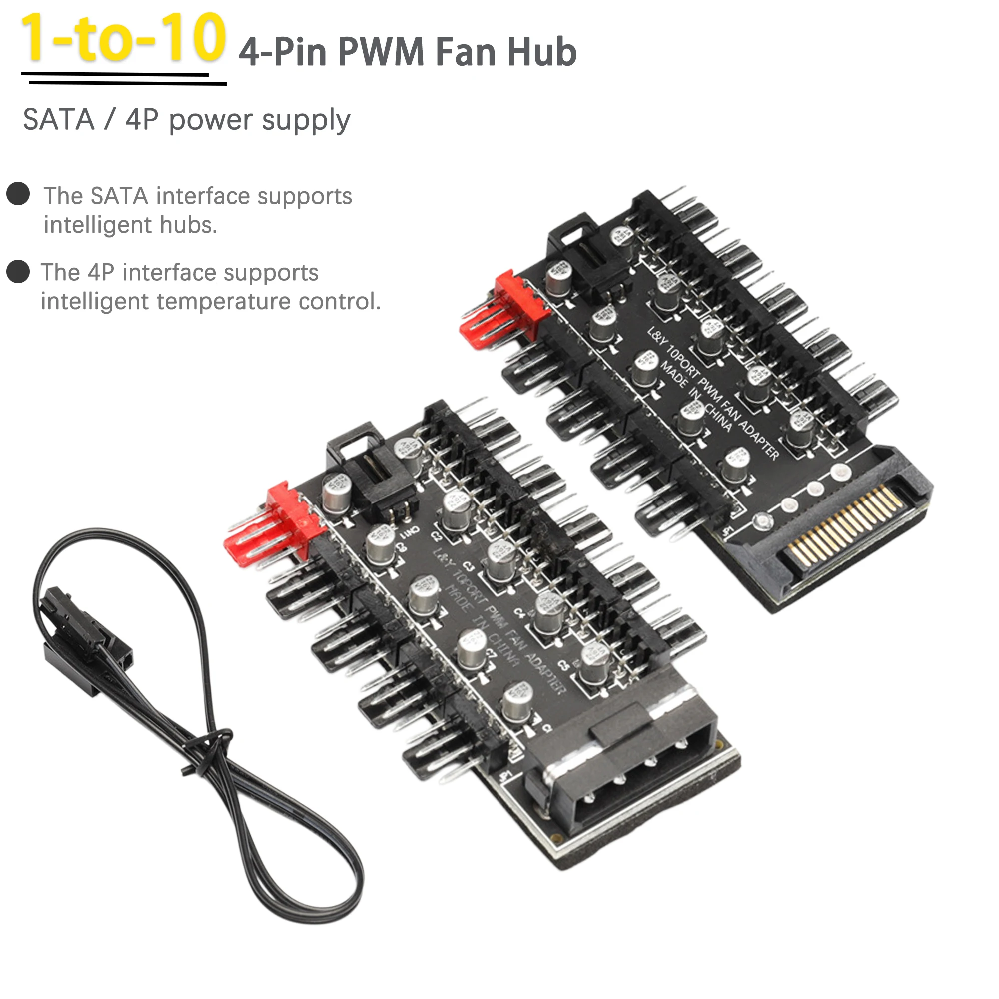 1-To-10 4-Pin 12V P…