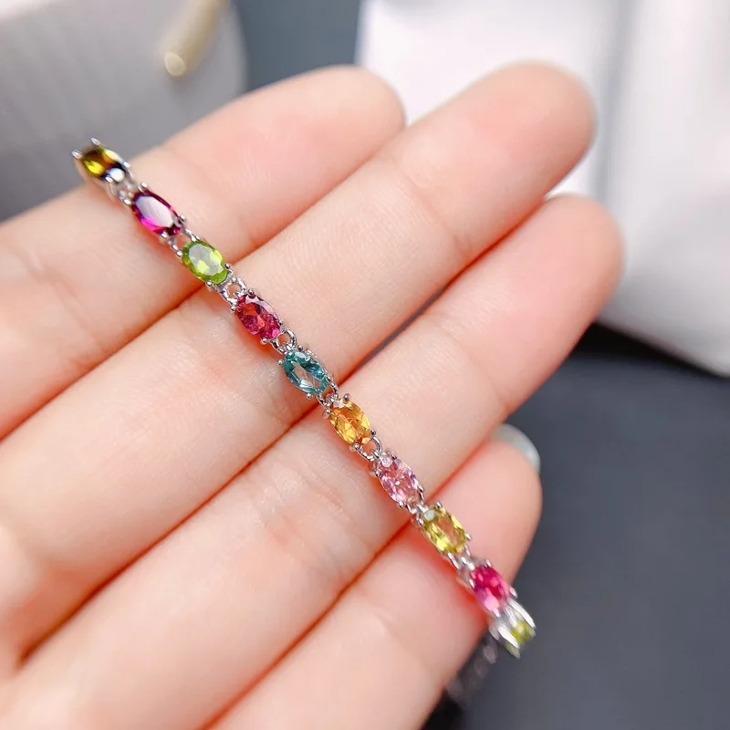 Real natural gems +925 sterling silver. With identification certificate.  We are a factory. We can also change to other colors