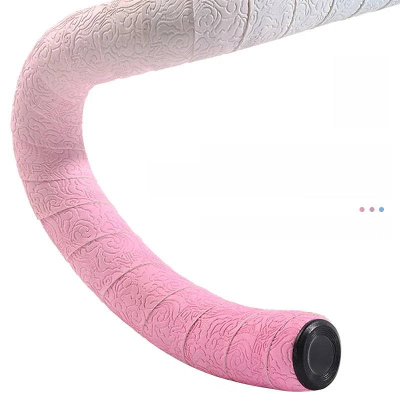 AliExpress NONE Bicycle Handlebar Tapes Gradient Color Road Bike Bar Tape Strap Comfort Shockproof Handles Wrapper Road Gravel Cycling Bartape