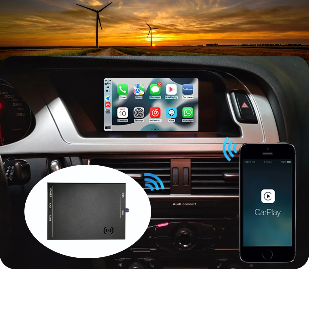 

Блок CarPlay для Audi A4 A5 Q5 B8 (не MMI) для экрана радиосистемы Concert Symphony, обновление до Android Auto