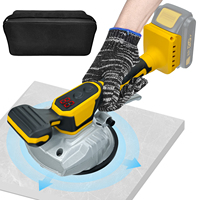 Brushless Tile Vibration Leveling Machine 8 Adjustable Speed Digital Display Cordless Tiler Vibrator for Dewalt (No Battery)