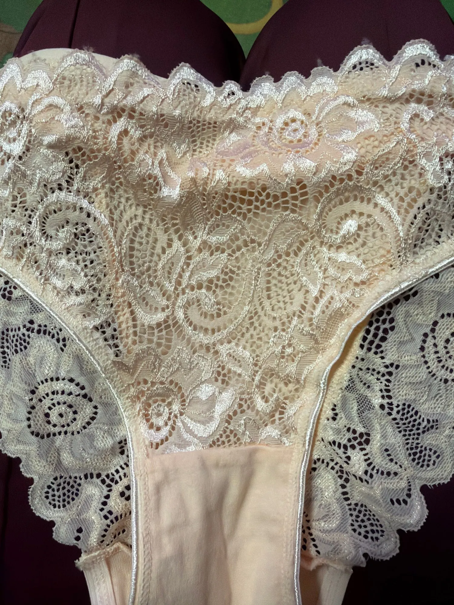 5PCS/Set Soli Color Cotton Panties Women's Lace Floral Embroidery Briefs Solid Color Sexy Female Underwear Lingerie photo review