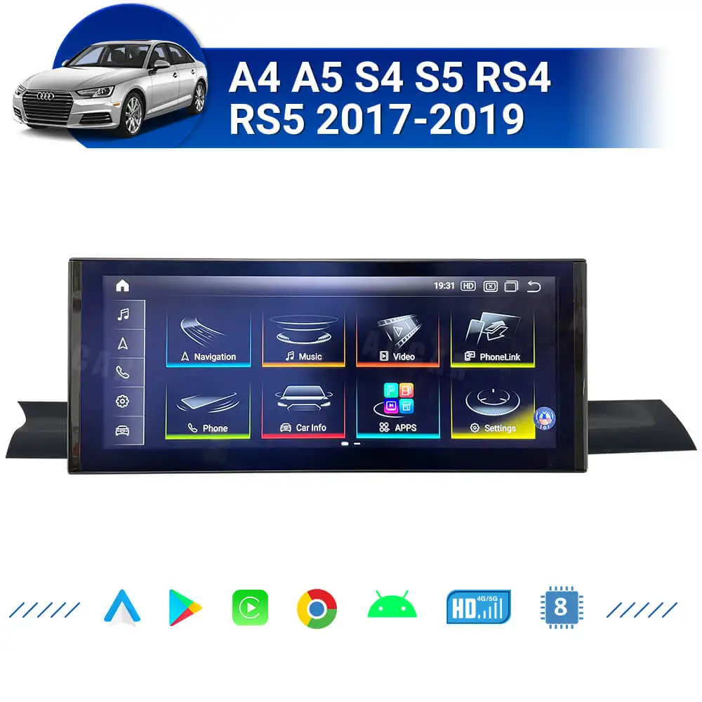 

AuCar 12.3'' Latest Android 13 Car Radio GPS Navi Multimedia DVD Player Stereo Head Unit For Audi A4 A5 S4 S5 RS4 RS5 2017- 2019
