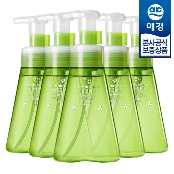 [Aekyung] Sunsam Bubble Olive Kitchen Laundry 350ml x 5