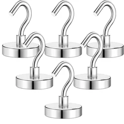 D25/D32/D36mm-Heavy Duty Magnets Hooks for Cruise Cabins, Strong Magnets with Hooks for Hanging, Metal Magnetic Grill Hooks Magn