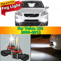 2 Piezas de Luces Antiniebla LED 6000K para Auto, Bombilla de Lámpara Delantera, Conexión Directa, 80W, Canbus, para Volvo C30 2006 2007 2008 2009 2010 2011 2012