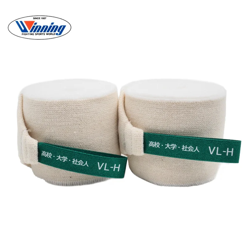 Winning Boxing VL-H Amateur Fight Bandage 4.5M 2 Rolls Cotton Velcro fastenings Hand Wrap Original Imported from Japan