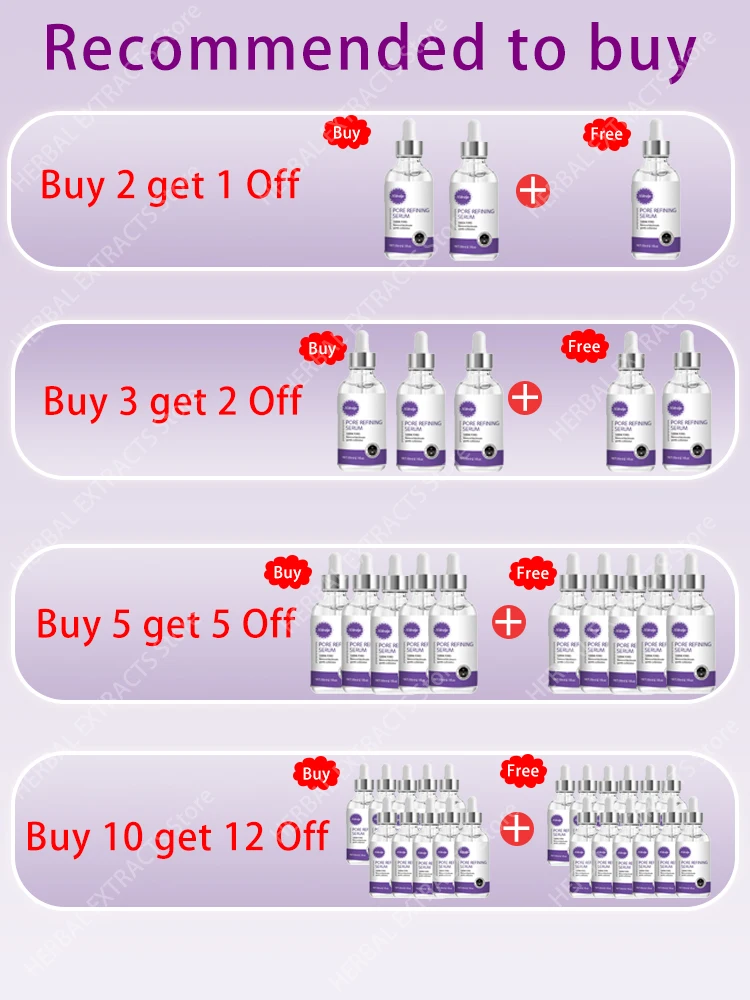 Pore Shrinking Serum Face Removing Large Pores Tightening Repairing Large Pores Facial Pore Minimizing Cream