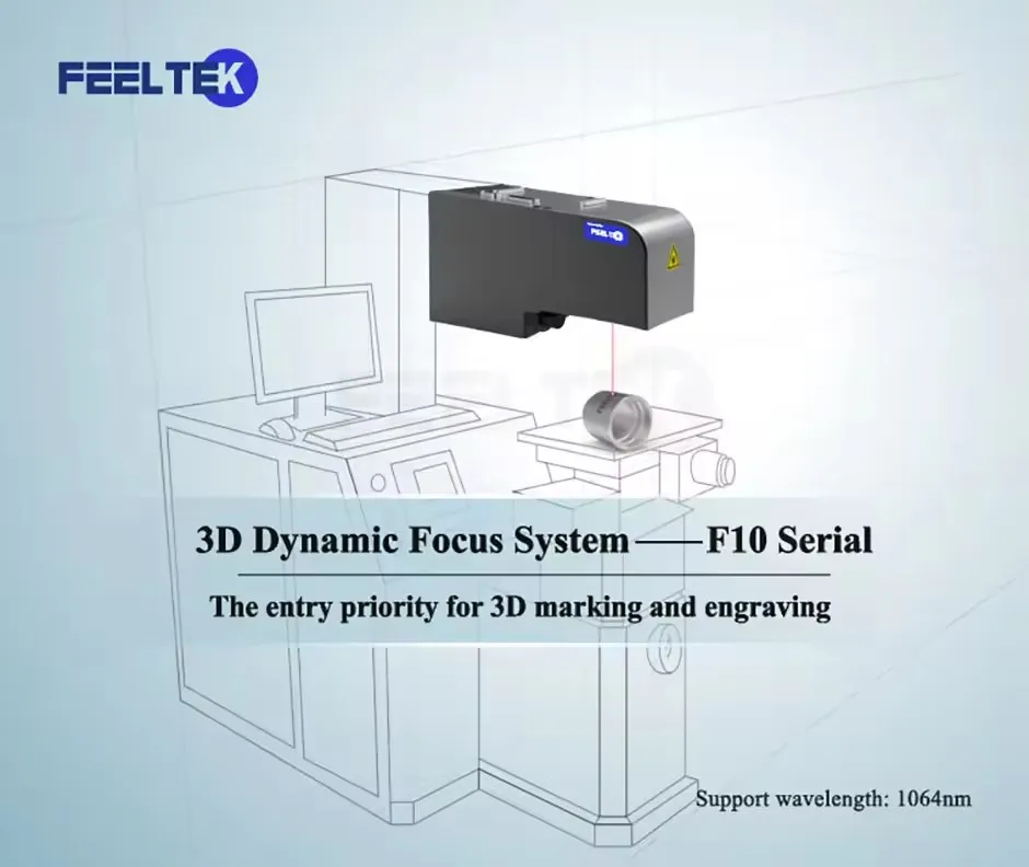 Feeltek FR10-F 3D-Lasergravur-Markierungskopf 3D Dynamic Focus System LenMark 3DS Software