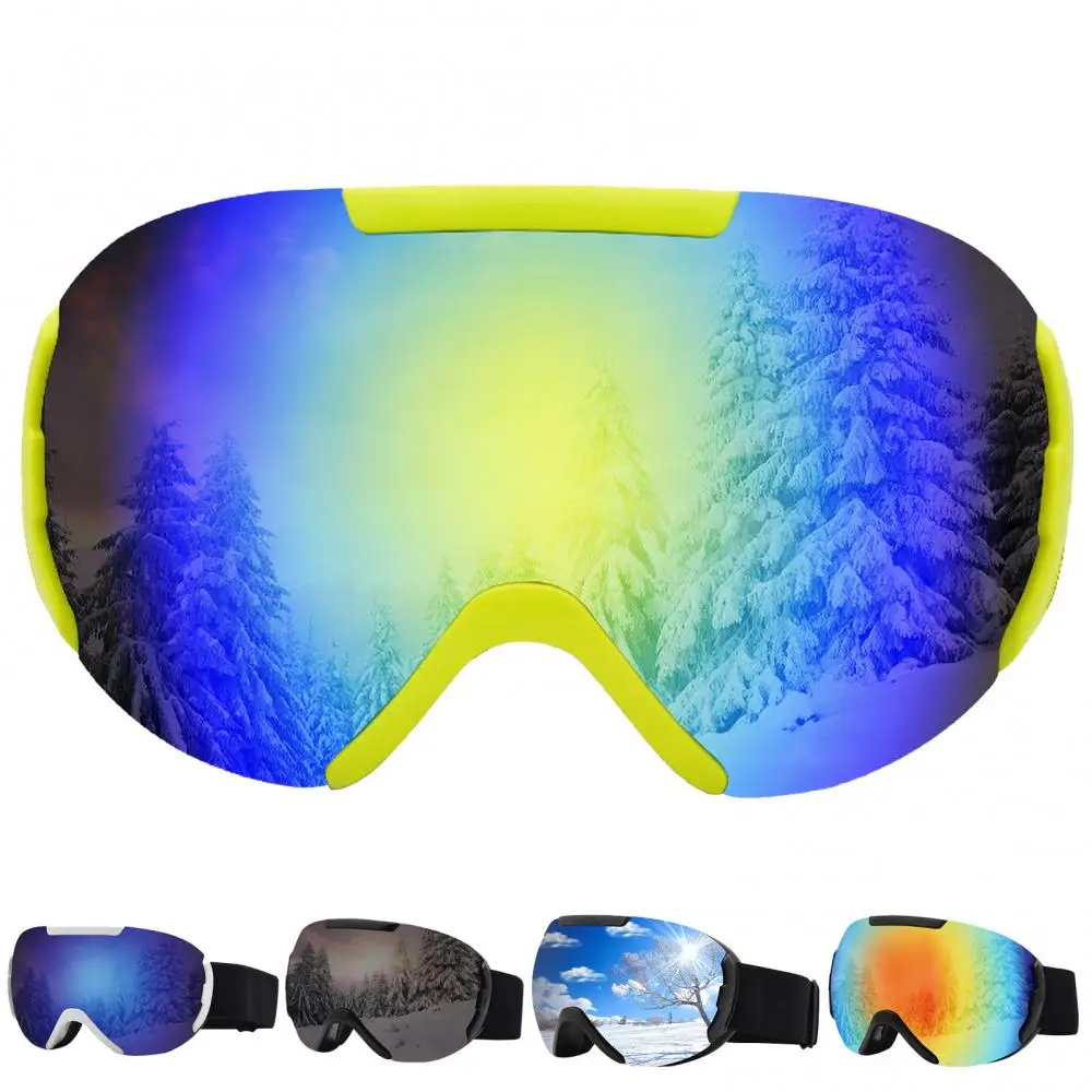 JSJM Aldult Double Layers Anti-Fog Ski Goggles Snow Snowboard Glasses Snowmobile Eyewear Outdoor Sports Motorcycle Ski Goggles