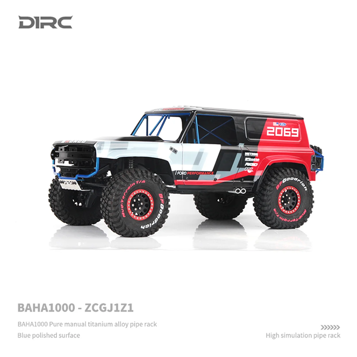 D1RC 1/10 117mm 1.9 calowe opony do TRX4 SCX10 BAJA1000