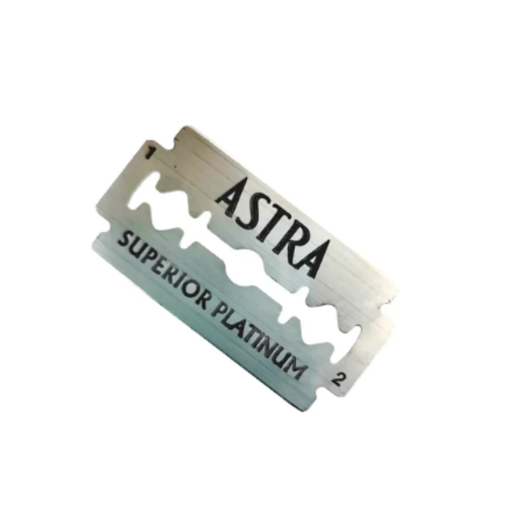 Astra Razor Platinum Various Pieces Double Edges Superior Safety High Quality Men Beard Mustache Most Preferred Daily Stainless Grooming New Trend Fashion Hygienic With Standard Shape Package Fast Delivery