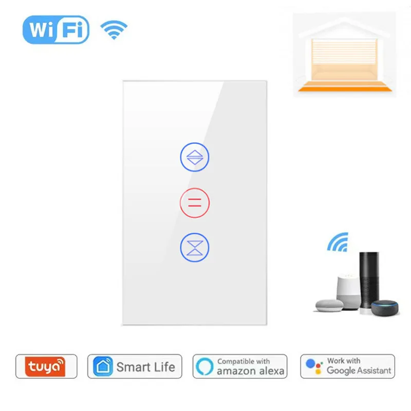 

US Wifi Smart Rolling Gate Switch Tuya Smart Garage Door Switch App Control Smart Rolling Shutter Door Switch