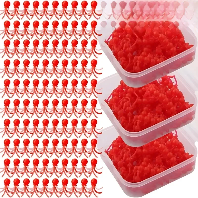 200/100 sztuk miękkie gumowe koraliki wędkarskie korek przynęta w pudełku okrągłe koraliki Rig przynęta na ryby jaja dla karpia akcesoria wędkarskie Tackle — zdjęcie 2