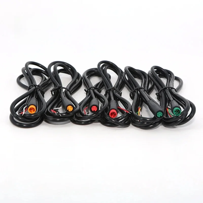 AliExpress NONE 1m waterproof  M6 2 3 5 Pin core 6mm male female ebike Electric bike Butt Cable Plug Connector Scooter Signal Sensor cord