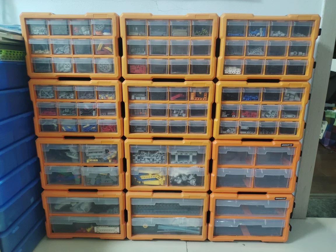 

Wall-mounted Screw Storage Box Multi-grid Drawer Box Organizer Stackable Drawer Cabinet toolbox for DIY Enthusiast, Workshop